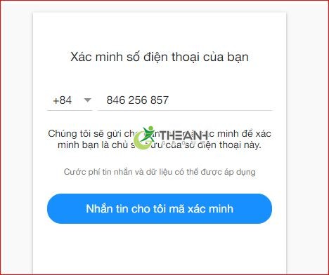 xac minh so dien thoai yahoo