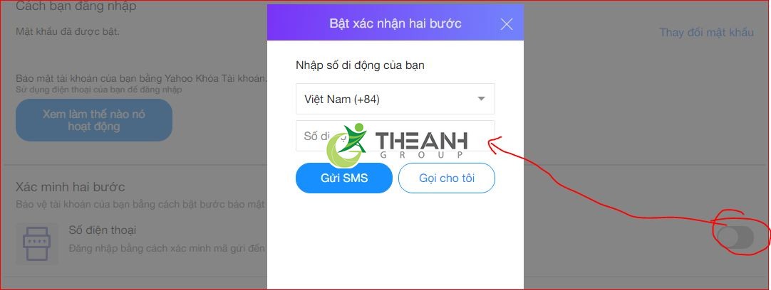 xac thuc hai buoc email yahoo