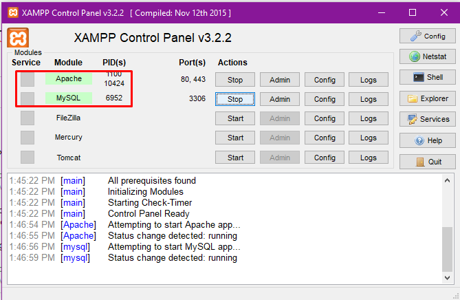 cai dat localhost tren pc bang xampp6